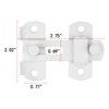 2 Packs Barn Door Latches，Matte White Stainless Steel barn gate