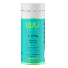 Wu Nutrition® Suelta | Citrato De Magnesio | 120 Cápsulas Sabor Sin sabor