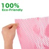 Pink Packaging Paper 12'' x 33' Honeycomb Cushioning Wrap Perforated