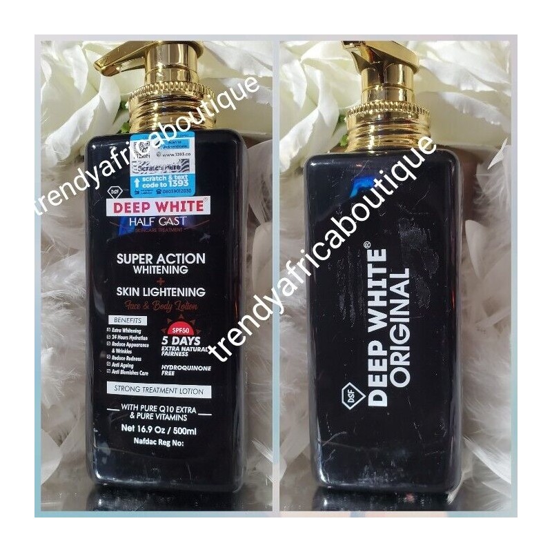 DEEPWHITE Deep White Half-C face & Body Lotion. Spf 50.