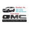 Auto GMC OVERLAY Front Matte Black GMC Emblem 2020+ Acadia