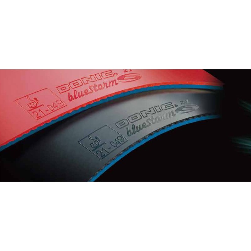 DONIC(ドニック) 卓球 裏ソフト ラバー ブルーストーム Z1 AL086 レッド(AA) 2.1
