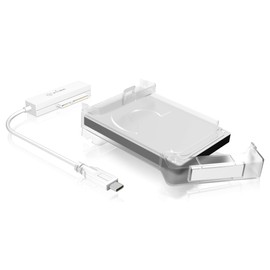 Icybox IB-AC703-C 2.5-Inch USB 3.0 Hard Disc Enclosure - White