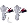 Leads for TENS/EMS Machines 2.5mm Connection 4-pin Connectors One Pair