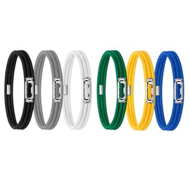 6 Pcs Large Elastic Bands, Trash Can Bag Bands Set, Adjustable Colorful Garbage Can Bands, Kitchen Trash Can Rubber Bands, Durable Trash Bag Bands, Elastic Bands for Home Office School