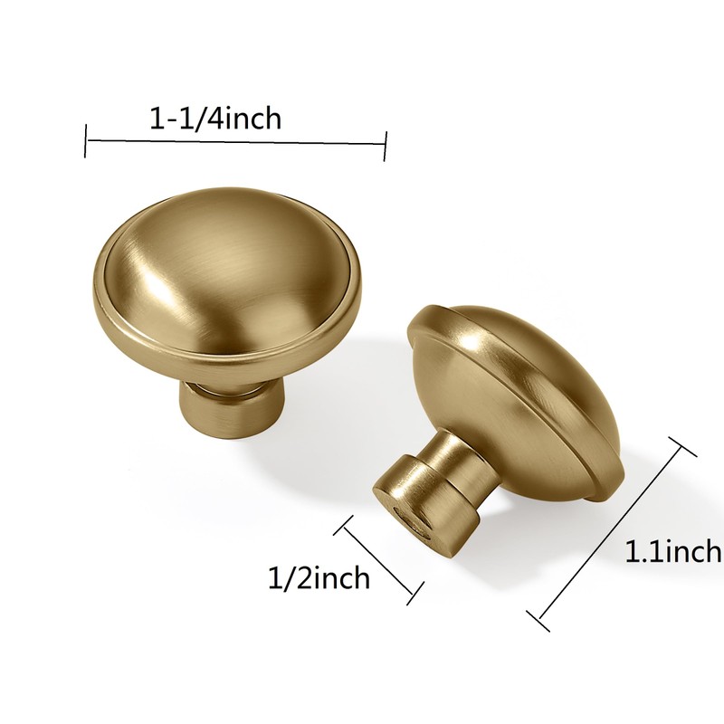 CABDM 2 Pack 1-1/4 inch Kitchen Cabinet Knobs Drawer Knobs