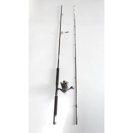 AMERICAN SPIRIT Pro Graphite Crappie Spinning Combo 12' 2PC/ 6 BB Reel Size 1000