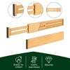 ROYAL CRAFT WOOD Adjustable Bamboo Drawer Dividers