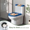 PJHEQOXE The King Cat Toilet Lid Cover and Toilet Tank