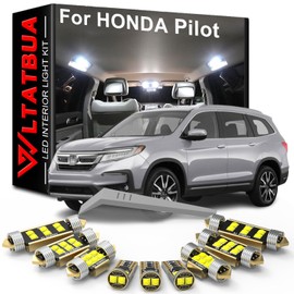 WLTATBUA LED Interior Light Kit Package Replacement for Honda Pilot 2016 2017 2018 2019 2020 2021 2022, Super Bright 6000K White License Plate Bulbs + Install Tool