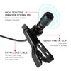 Mini Lapel Mic Clip On Lavalier Microphone 3.5mm for Phones