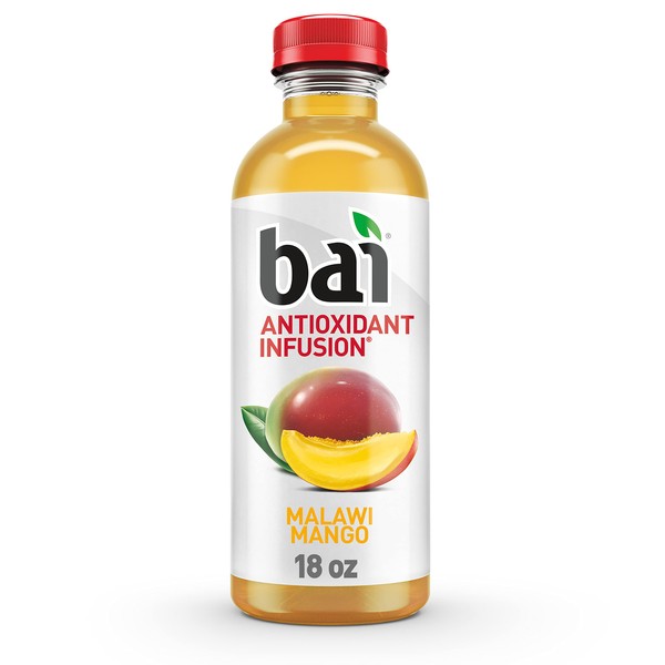 Bai5, 10 calorie Malawi Mango, 100% Natural, Antioxidant Infused Beverage, 18 Fl Oz