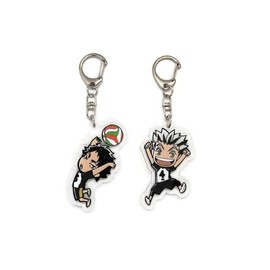 EBTY DREAMS Inc. - Set of 2 Haikyuu Acrylic Keychain Koutarou Bokuto, Keiji Akaashi v5