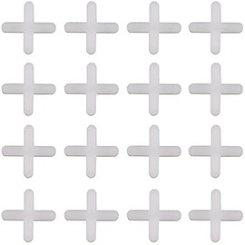 500 Pieces Tile Leveler Spacers for Wall and Floor - Cross Separators for Ceramic Tile and Stone Installation (2.5mm, White)