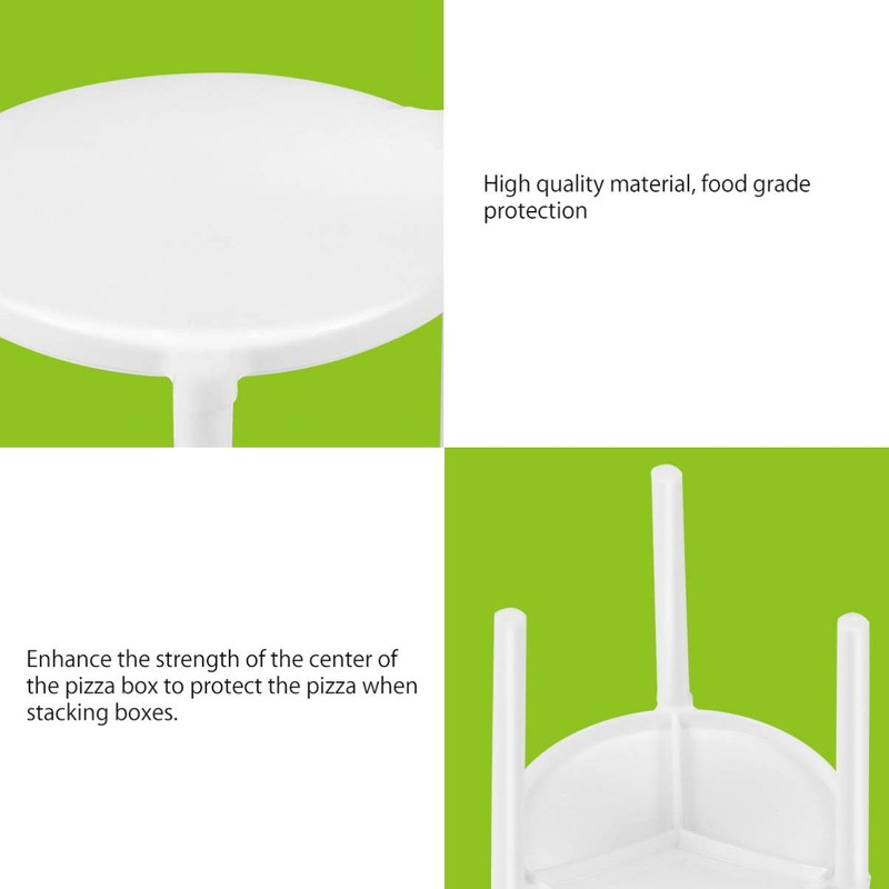 Hemoton 100Pcs Pizza Table Box Saver Stands Tripod Pizza Tripod