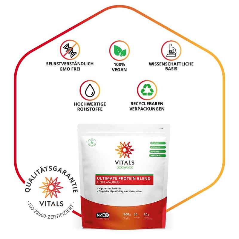 Vitals - Ultimate Protein Blend Stand Up Pouch 900 grams