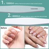 1000/4000 Grit Nail Buffing Block, Professional Nail Buffer, Fingernail Files