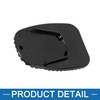 A ABSOPRO Motorcycle Kickstand Pad Side Stand Extension Pad Black