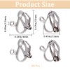 SOFPLATE 1 Box 80Pcs Silver Earring Converter Clip on Earrings
