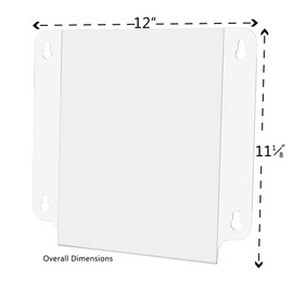 Marketing Holders 8 1/2" W x 11" H Window Sign Mount Signage with Suction Cups Pack of 2 Double-Sided Hours of Operation Announcement Holders