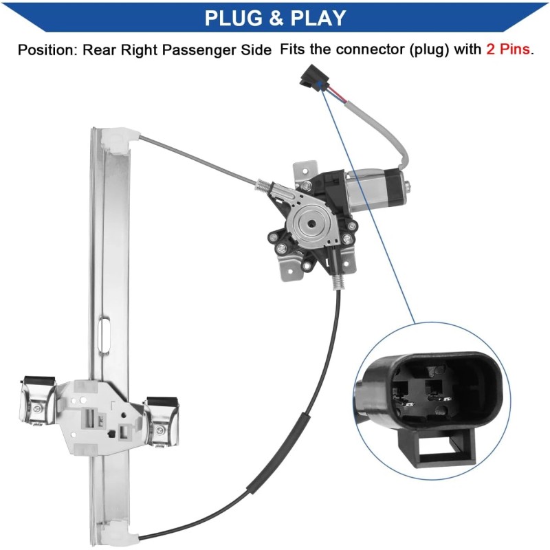 Kible For 2003 - 2009 Hummer H2 Pair Power Window