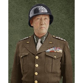 General George S. Patton Color Photo