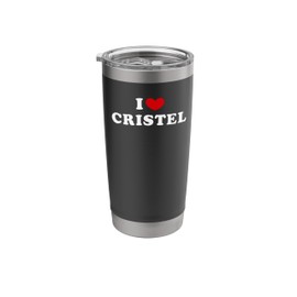 I Love Cristel, I Heart Cristel Stainless Steel Insulated Tumbler