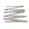 Wood 2 Meters Folding Wooden Ruler Measuring Metal Tips and