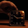Peakeep 3D Numbers No Tick-Tock Analog Alarm Clock with Classic