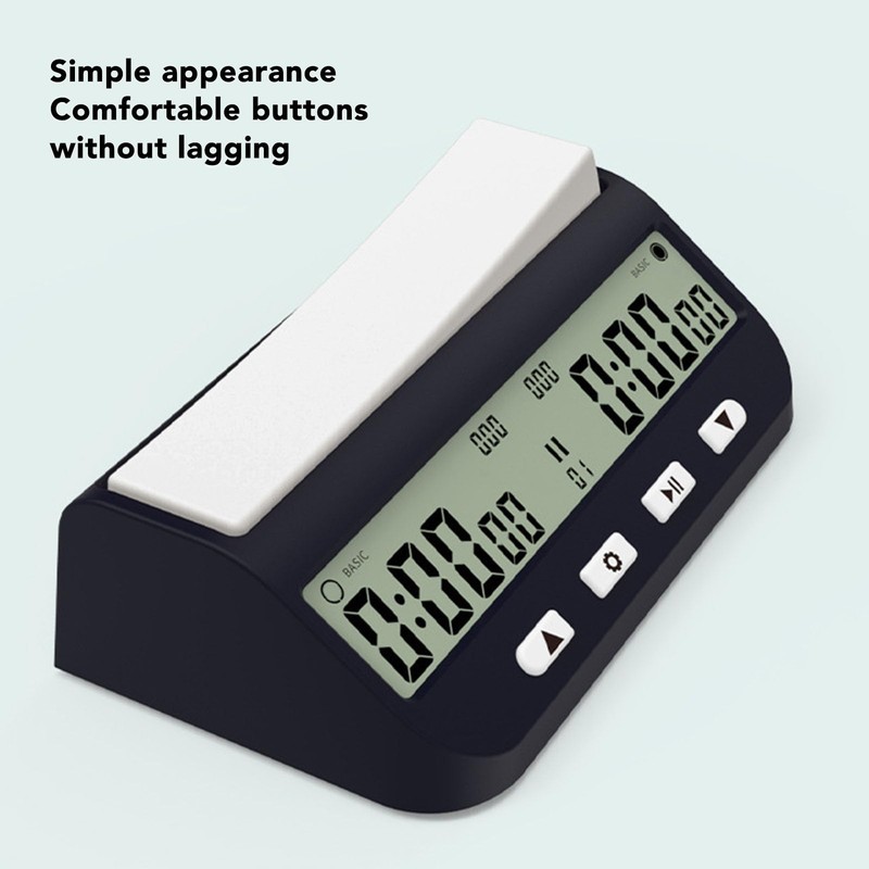Chess Clock Digital Timer - Professional Tournament with Delay/Countdown, Portable