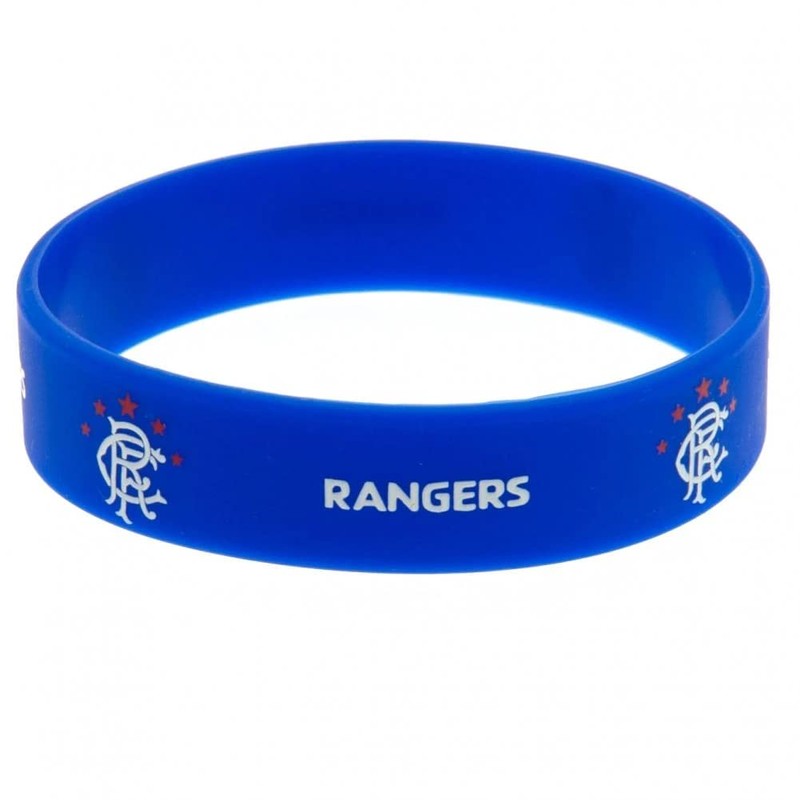 Rangers Rubber Crest Single Wristband - Multi-Colour