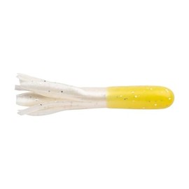 Berkley PowerBait Atomic Tubes Fishing Bait, Yellow Pearl Silver Fleck, 1.5in, Irresistible Scent and Flavor, Cut Tentacles for Subtle Action, Perfect for Trout, Crappie and Panfish