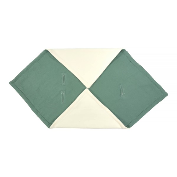 KraftKids Baby Car Seat Blanket in Double Crepe Green Jade