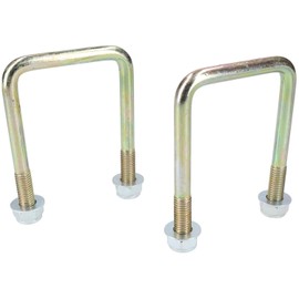 2 Pack M10 60mm x 90mm U-Bolt N-Bolt for Trailers with Nuts HIGH TENSILE