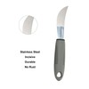 4pcs Adaptive Utensils Knife Fork Spoons Weighted Wide Handles Grey