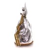 African American Treetopper Figurine: Serenity Angel in Silver