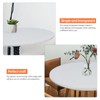 PRETYZOOM Heavy Duty Clear Vinyl Round Fitted Tablecloth 60inch Elastic