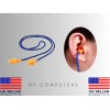 NEW Reusable Hearing Noise Cancelling Safety Earplugs Silicone Corded Ear