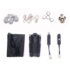 GRA-ULT01 MK3 Lightweight Portable Antenna Mast Mount Tripod Tower UHF SO239 + 3/8" - 24 + 1/4 Camera Connector for GRA-7350T CB HF Ham Radio Amateur Outdoor 3/8x24 | GABIL