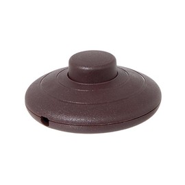 B&P Lamp Brown On-Off Phenolic Push Button Floor Switch