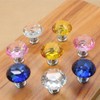 4 Pcs Self-Stick Crystal Glass Cabinet Knobs Pull Handle Diamond