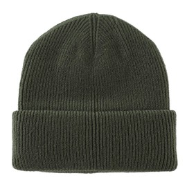 Magracy Classic Cuffed Beanie for Men Women Slouchy Beanie Hat Winter Acrylic Knit Skull Cap Army Green