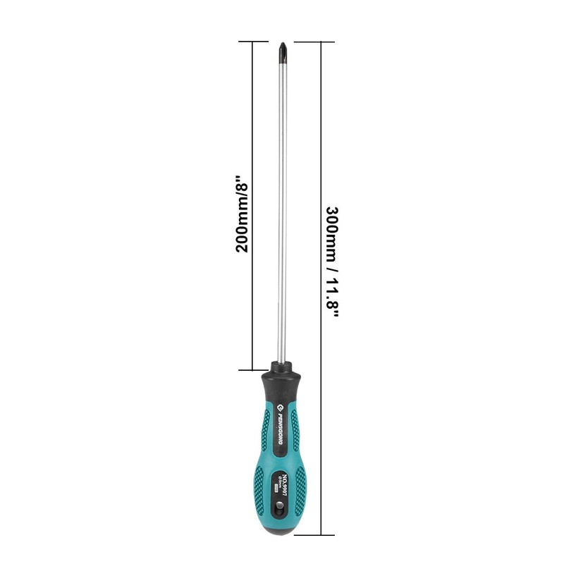uxcell #1 Phillips Screwdriver 8 Inch Round Shaft Non Slip