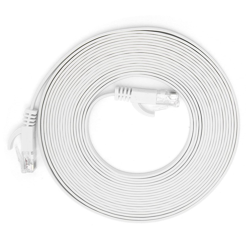 Cable Ethernet Plano CAT6 Gigabit 8 Núcleos Par Trenzado Puente