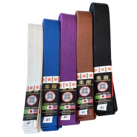 Japanese made Ronin Deluxe Super Brazilian Jiu-jitsu Belt (Black, A2)
