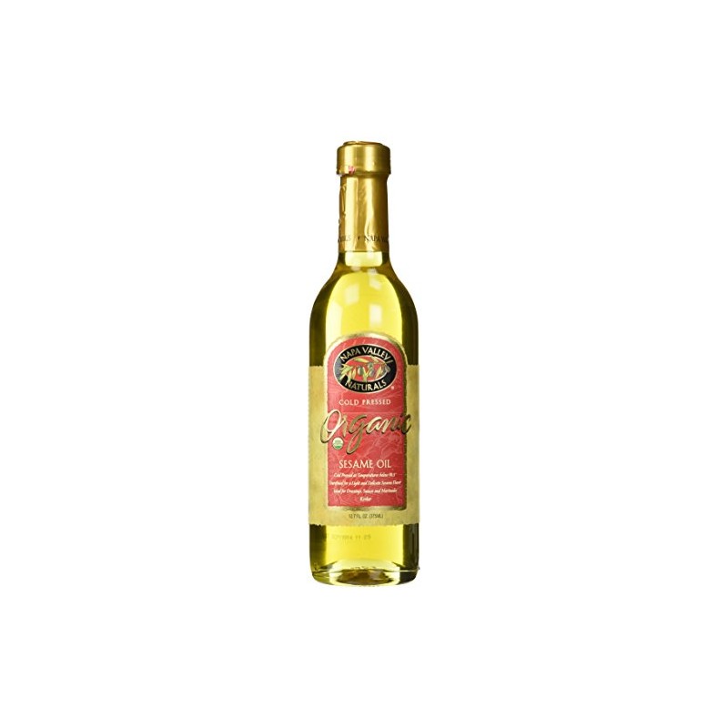 Napa Valley Naturals Organic Cold Pressed Sesame Oil, 12.7 Ounce