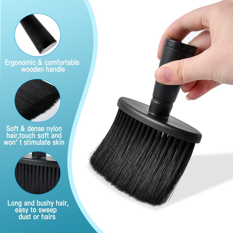 Elesunory 2 Pieces Neck Duster, Barber Brush Neck Duster, Professional