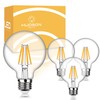 Hudson 6W Edison LED Light Bulb - G25 Globe, 4-Pack,