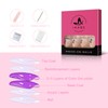 iMABC Short Flower Classic Press On Acrylic Nails Square Natural