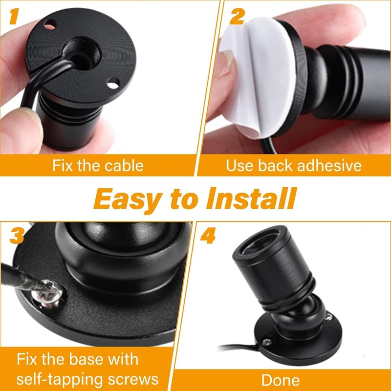 YaeCCC USB Powered Mini Spotlights for Display,Dimmable Mini LED Spotlight